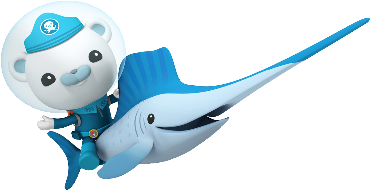 Dolphin Clipart Ride - Octonauts Giant Wall Decals (1209x626)