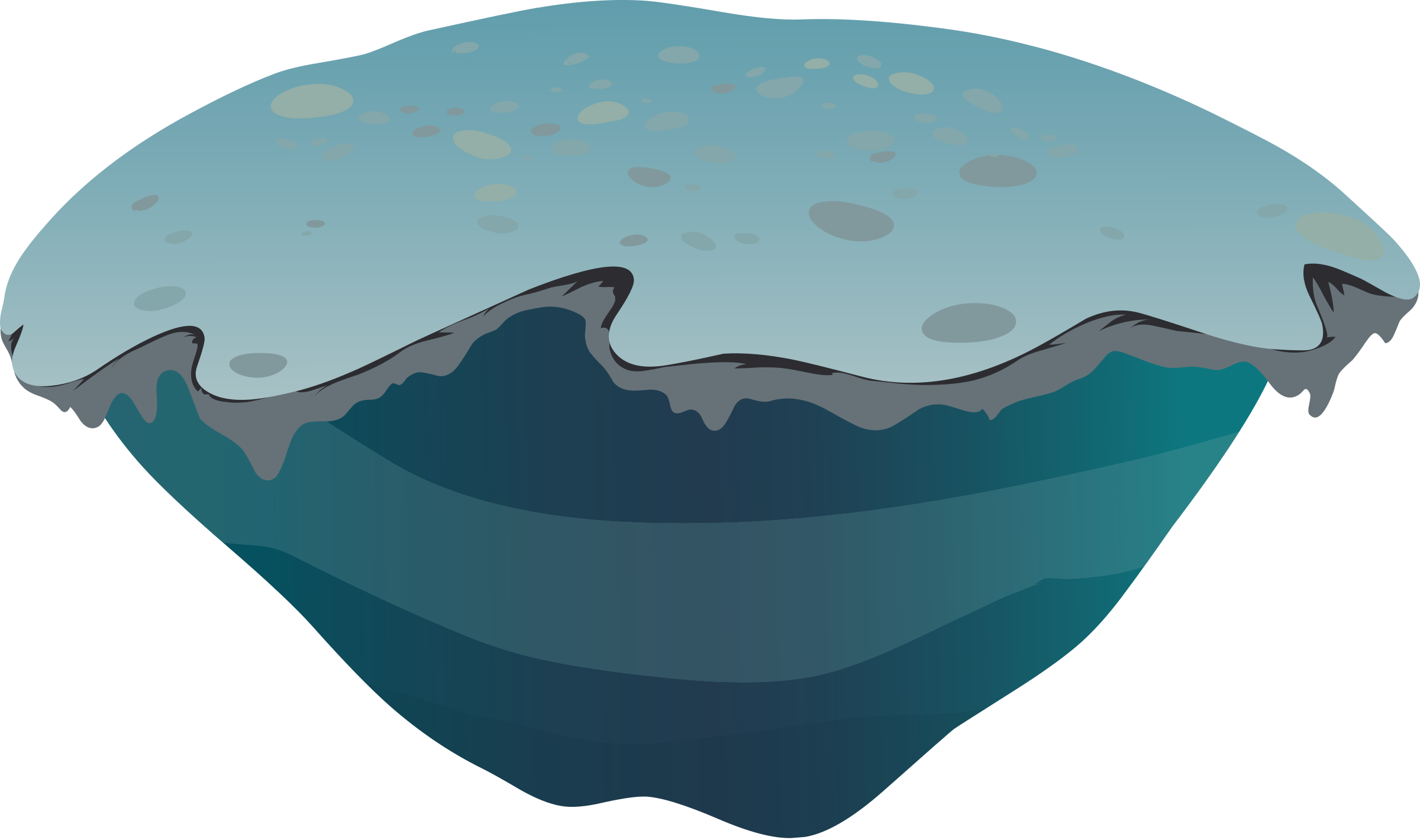 Blue Grotto Cave Computer Icons Clip Art - Cave Platform (2400x1420)