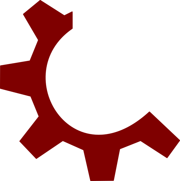 Gear Vector Red (594x597)