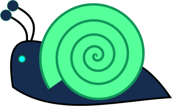 Snail Clipart Vector Clip Art - Caracol Clipart (600x371)