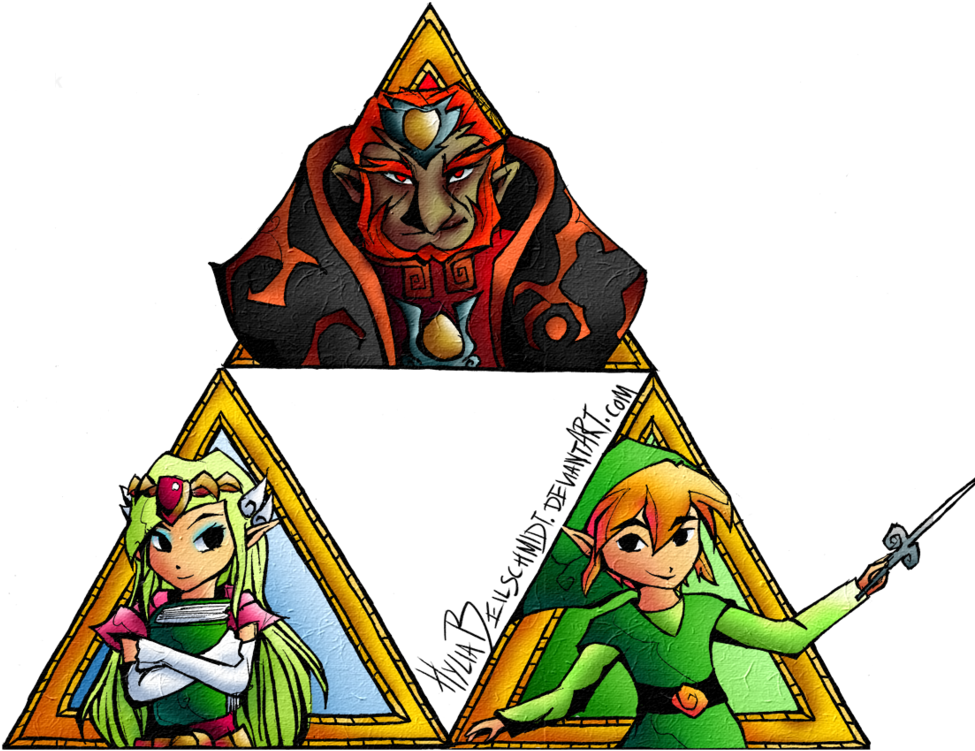 Power, Wisdom And Courage By Hyliabeilschmidt - Triforce Power Wisdom Courage (1049x761)