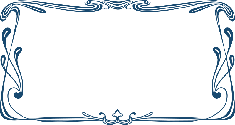 Art Nouveau Frame Png (800x428)