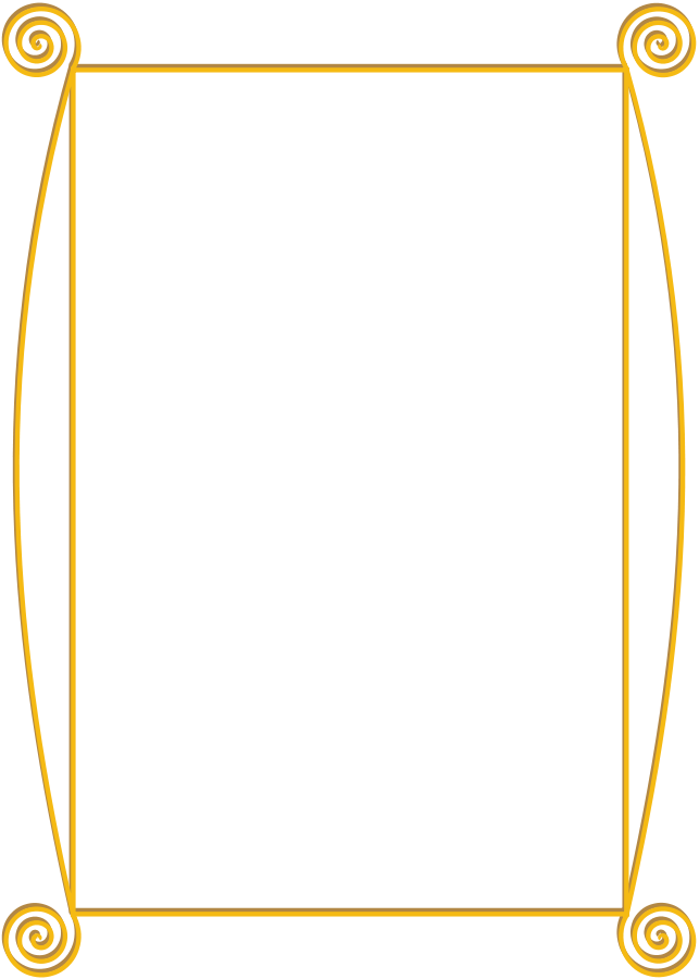 Golden Spiral Frame Png Clip Arts For Web - Gold Frame Png Vector (643x900)