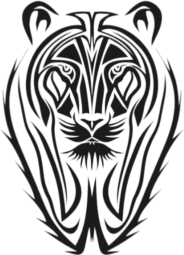 Tribal Tiger Tattoos Old Png Png Images - Portable Network Graphics (400x534)