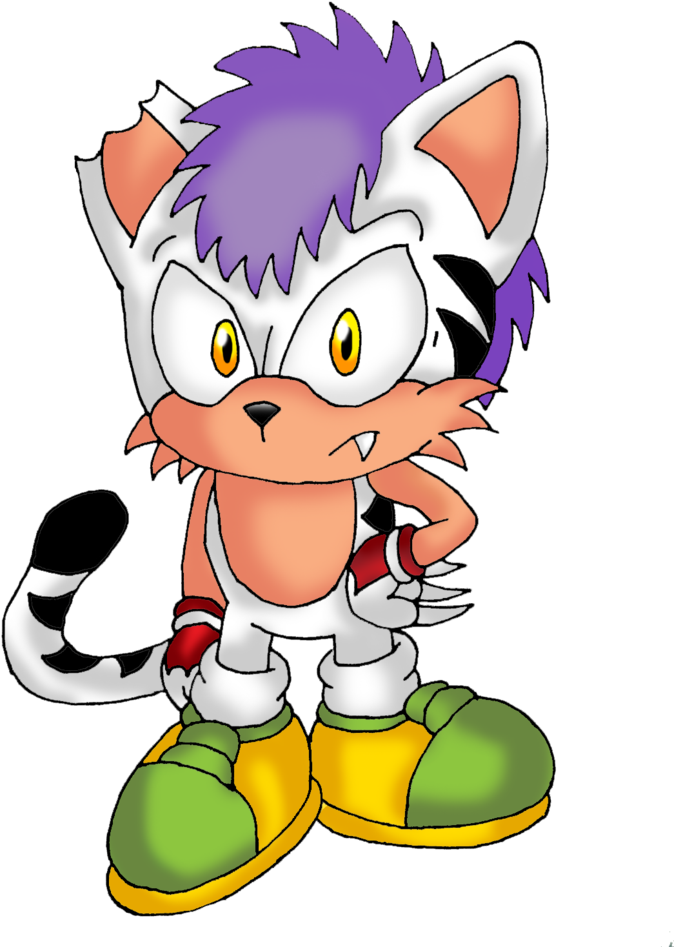 Max The White Tiger By Seltzur The Hedgehog - Cartoon (774x1032)