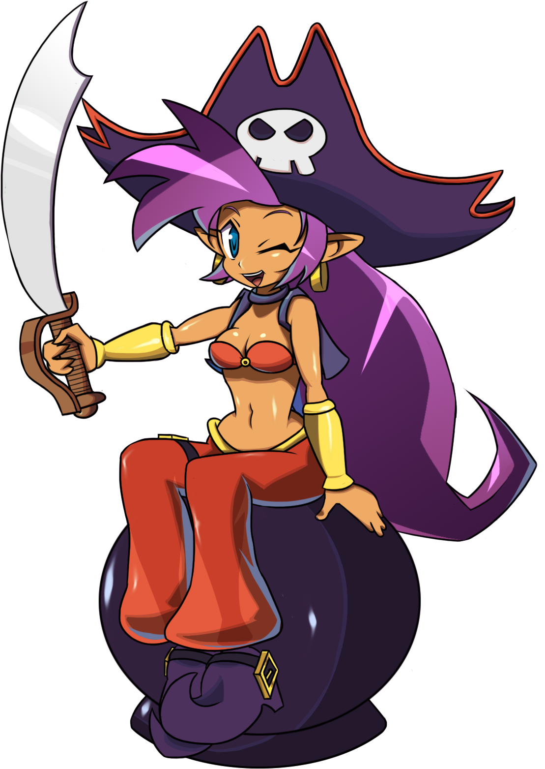 Shantae And The Pirate's Loot By Ryuthebeardy - Sunrain Men's Shantae Cartoon Shirt (1280x1620)