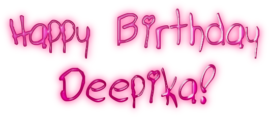 I'm Being Sweet To You Just For A Day, Today - Love You Deepika Logo (529x231)