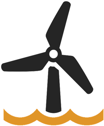 Renewables & Right Of Way - Offshore Wind Icon (500x500)