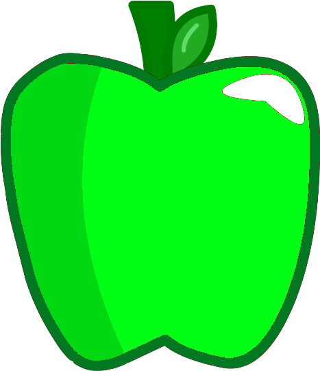 Greenapple - Bfdi Apple (487x562)
