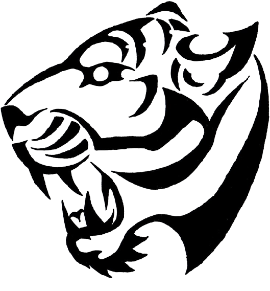 Tiger - Simple Tiger Tattoo Designs (575x600)