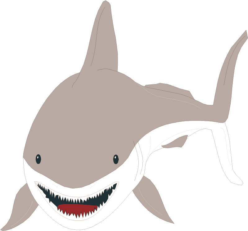 Great White Shark Bull Shark Clip Art - 3drose Lsp 45055 2 Double Toggle Switch (854x871)