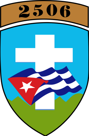 Shield Of Brigade - Bay Of Pigs Invasion Symbol (300x461)