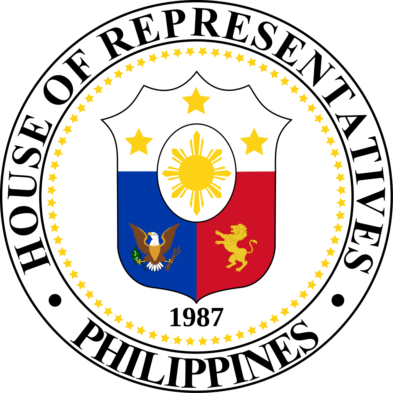 House Of Representatives Of The Philippines - Congress Of The Philippines Logo (1354x1354)