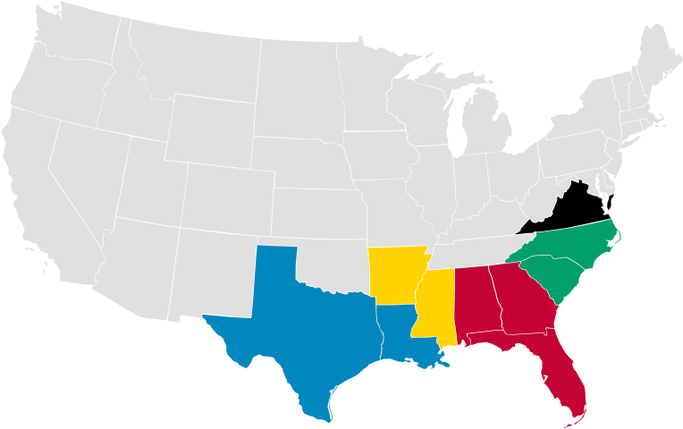 In 1866 At Stage 2, The States Were Grouped Into Five - States With White Castle (800x495)