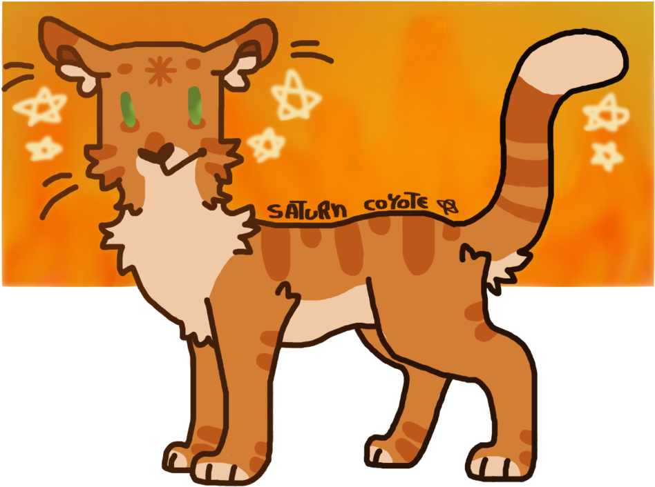 Cat Jesus Firestar By Saturncoyote - Cartoon (1024x1024)