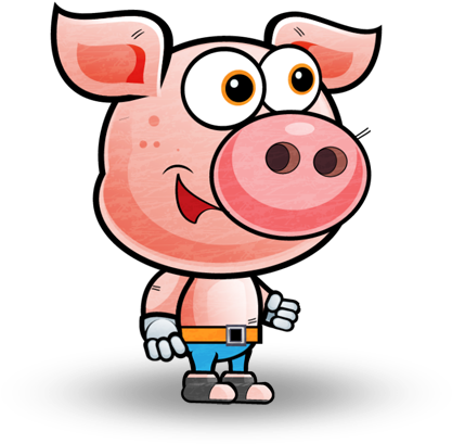 Piggy Character Set - Mr Piggy (600x500)