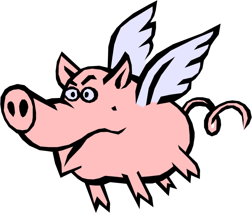 Hugepig - Gifs Of Flying Pigs (846x725)
