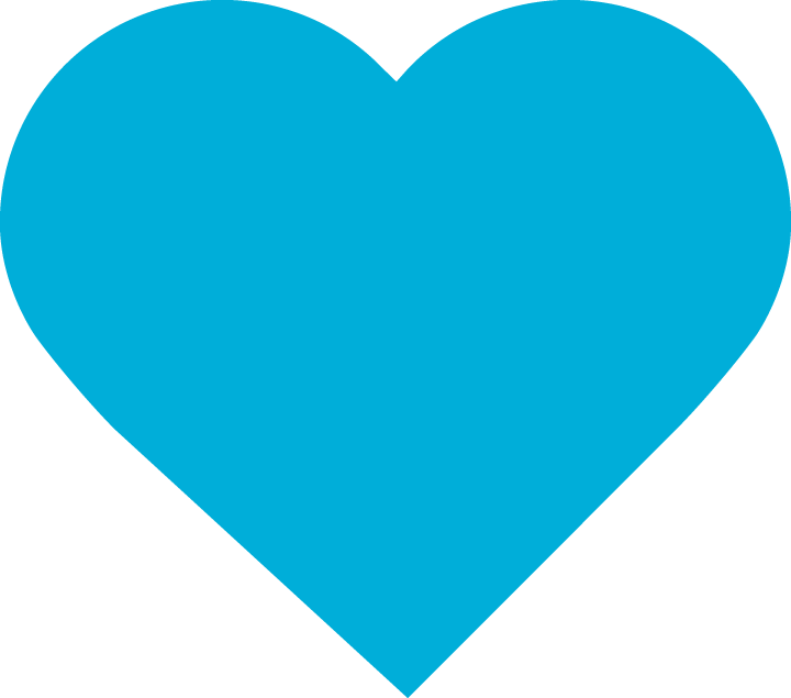 Heart Icon - Blue Heart Png (720x635)