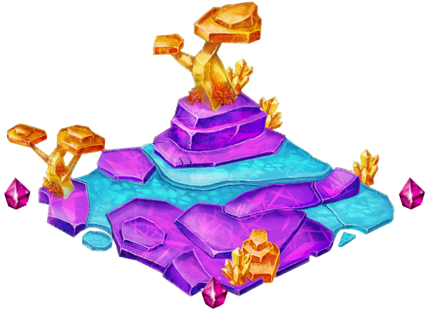 Crystalline Habitat - Gemstone Dragon Habitat Dragonvale (610x447)