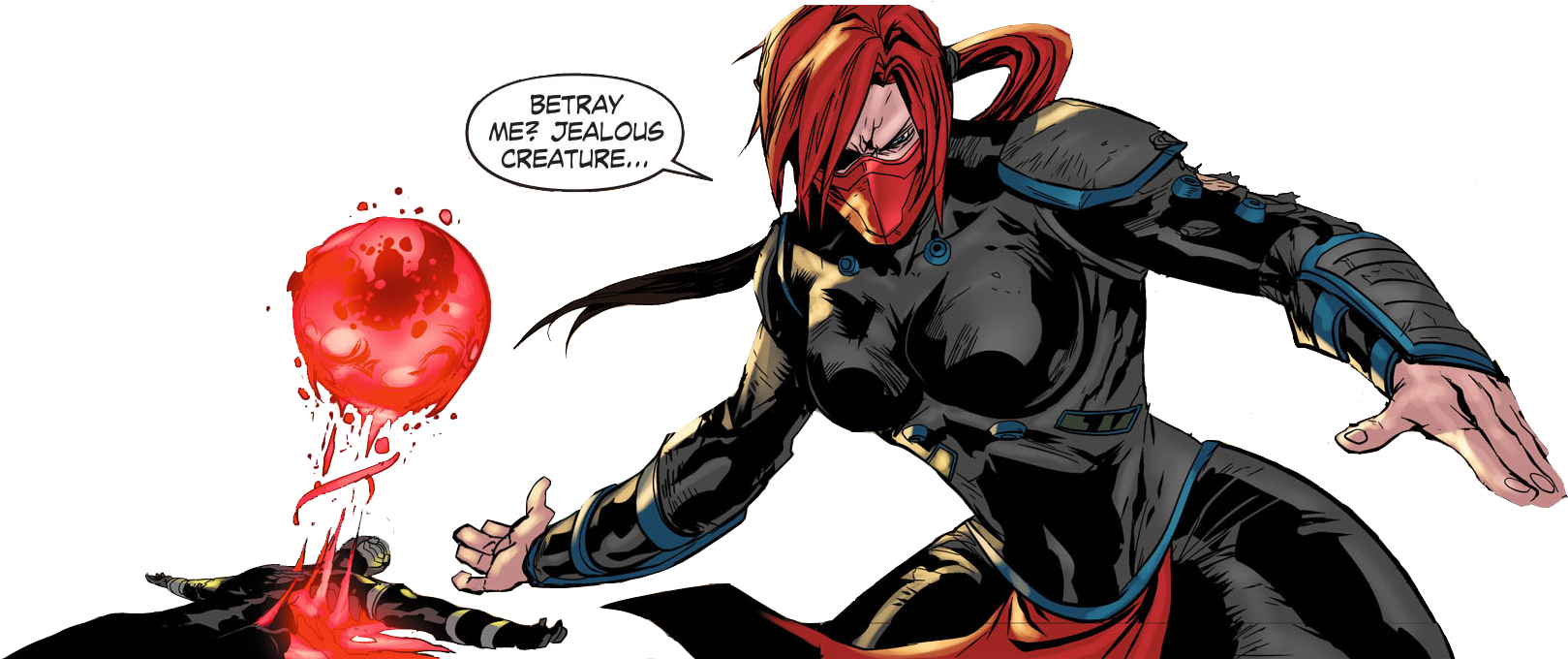 Skarlet Cutout By Chimera495 - Skarlet Mortal Kombat Comic (1656x716)