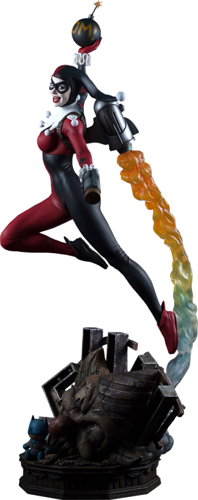 Harley Quinn Maquette Dc Comics Super Powers Collection - Tweeterhead Dc Super Powers Collection Harley Quinn (407x1024)