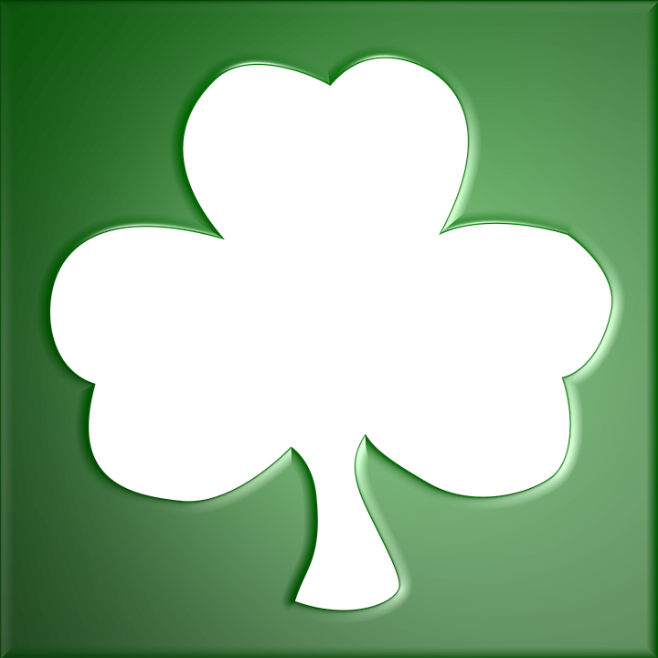 Four Leaf Clover Outline 28, - Hojas Con Marcos De Trebol (720x720)