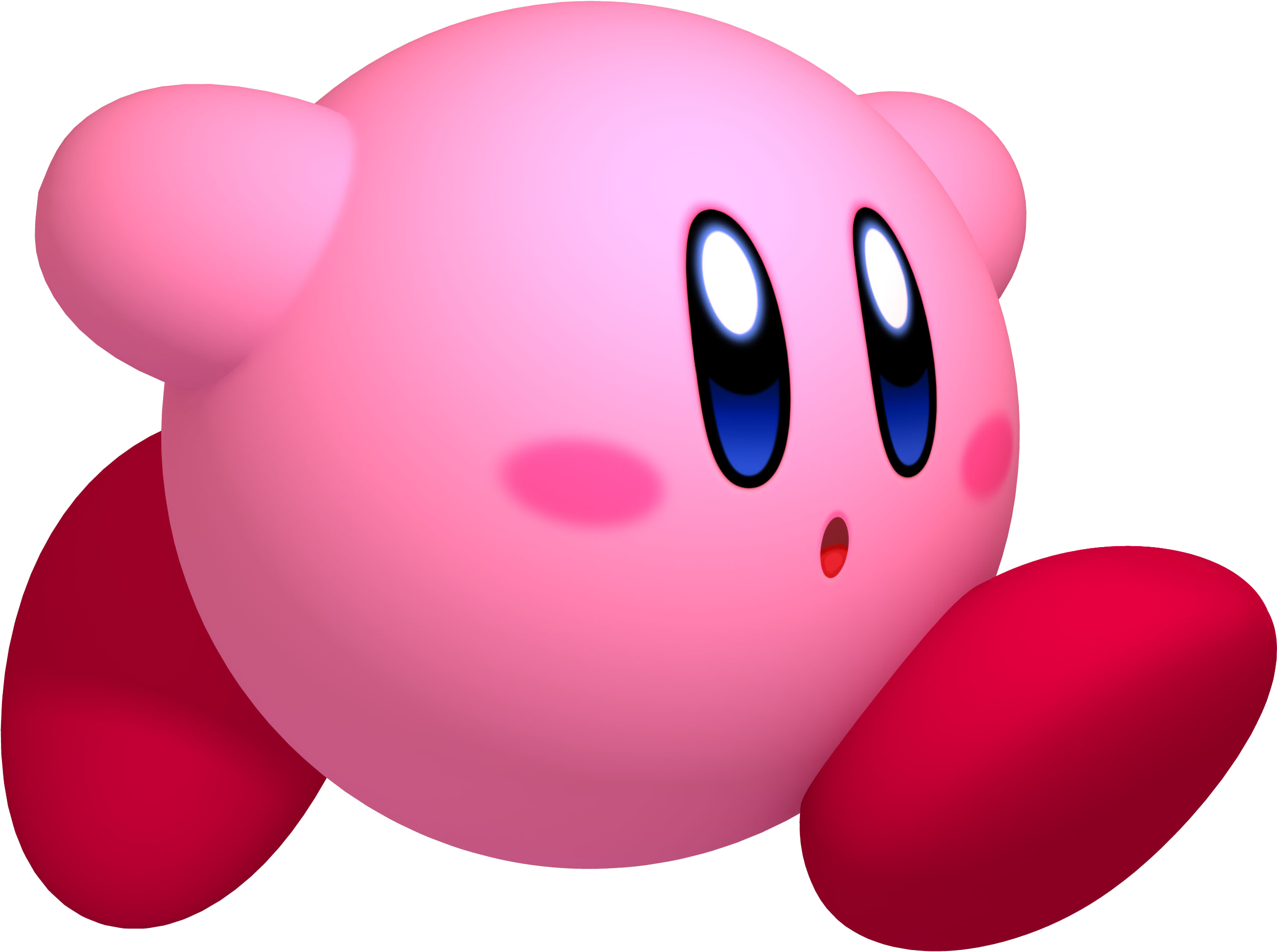 Kirby Render Art From Kirby's Return To Dream Land - Kirby's Adventure Wii Kirby (2691x2416)