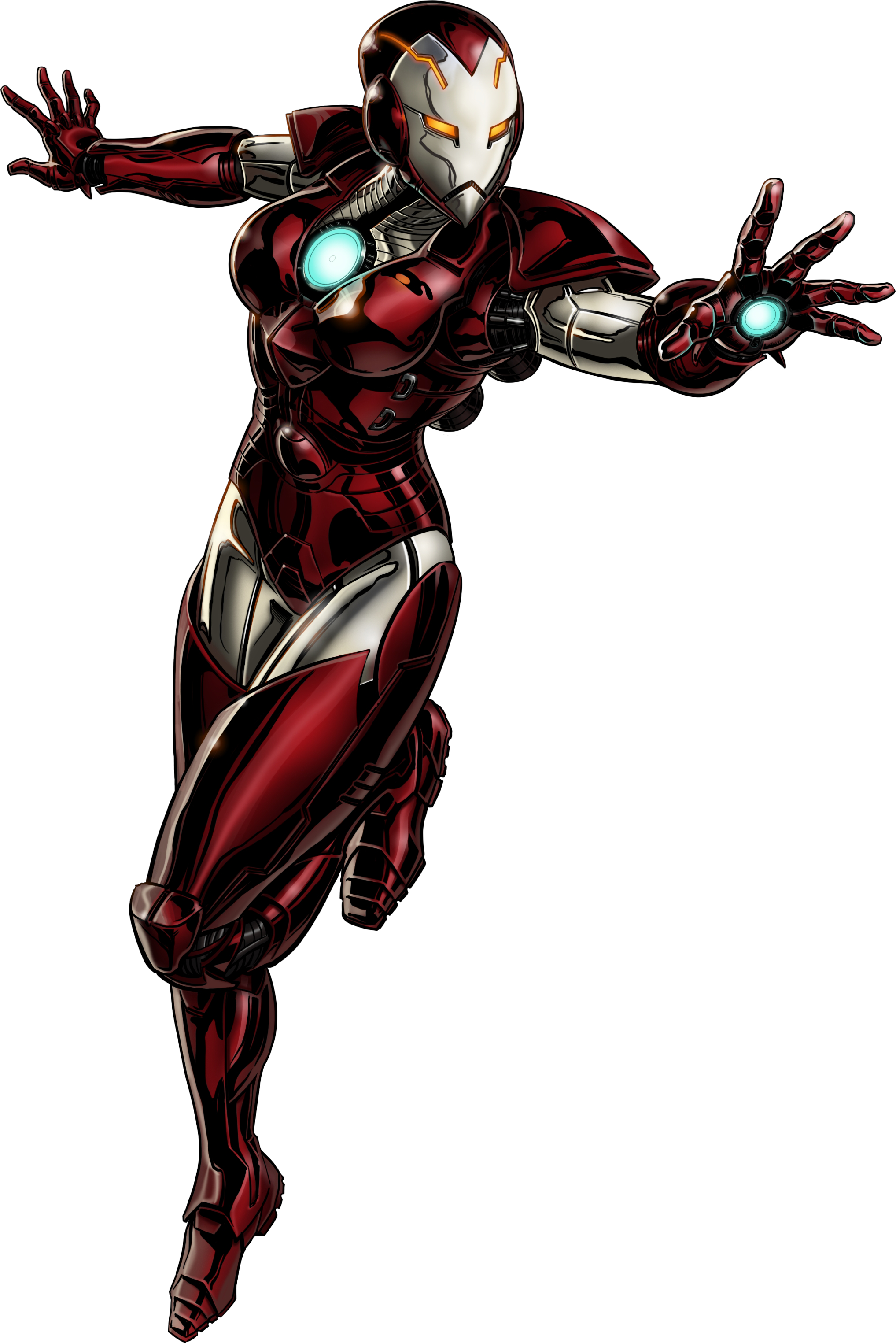 Pepper Potts In Invincible Iron Man As Rescue - Marvel Avengers Alliance Heroes (2035x3049)