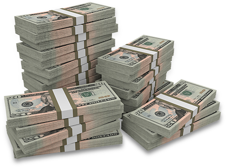 Stacks Of Money Transparent Background For Kids - Paper Money Stacks Png (455x338)