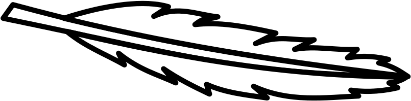 File - Meuble Plume - Svg - Feather Outline Clip Art (1024x341)