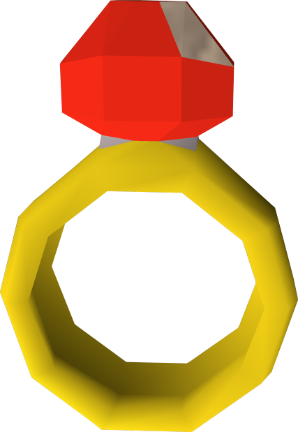 Runescape Diamond Ring Alchemy Ring Of Forging Detail - Ruby Ring Runescape (427x619)