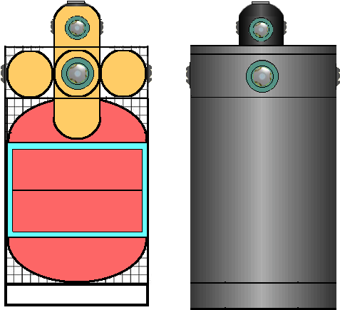Internal Configuration Of A Dsh Microgravity Habitat - Internal Configuration Of A Dsh Microgravity Habitat (497x446)