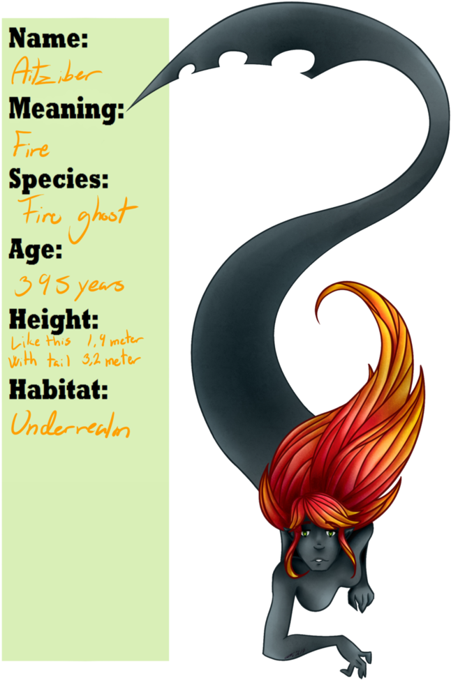 Fire Ghost By Roseanatomy - Illustration (752x1062)