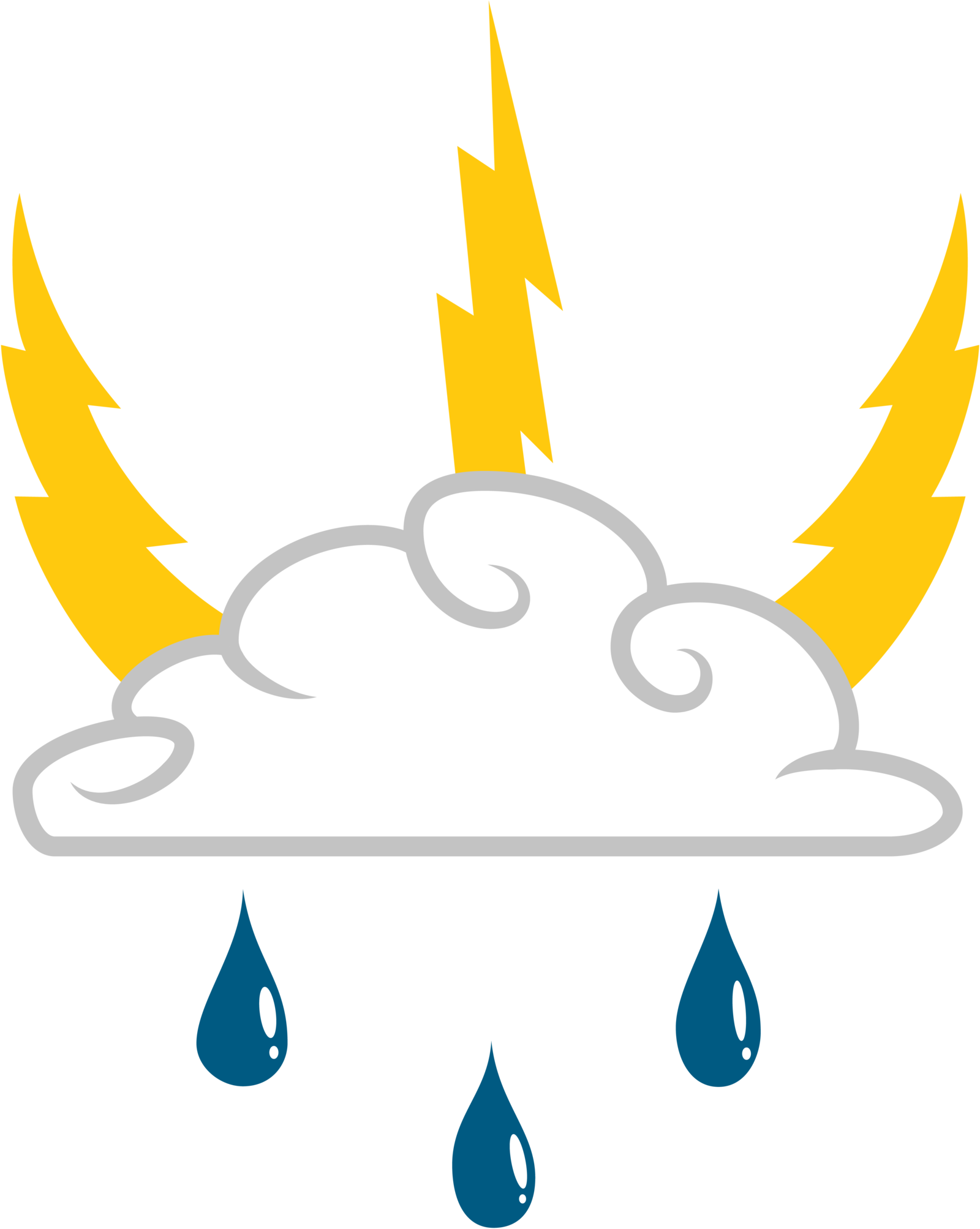 Storm Chaser's Cutie Mark [trade] By Lahirien On Deviantart - Rain Storm Cutie Mark (1600x2007)