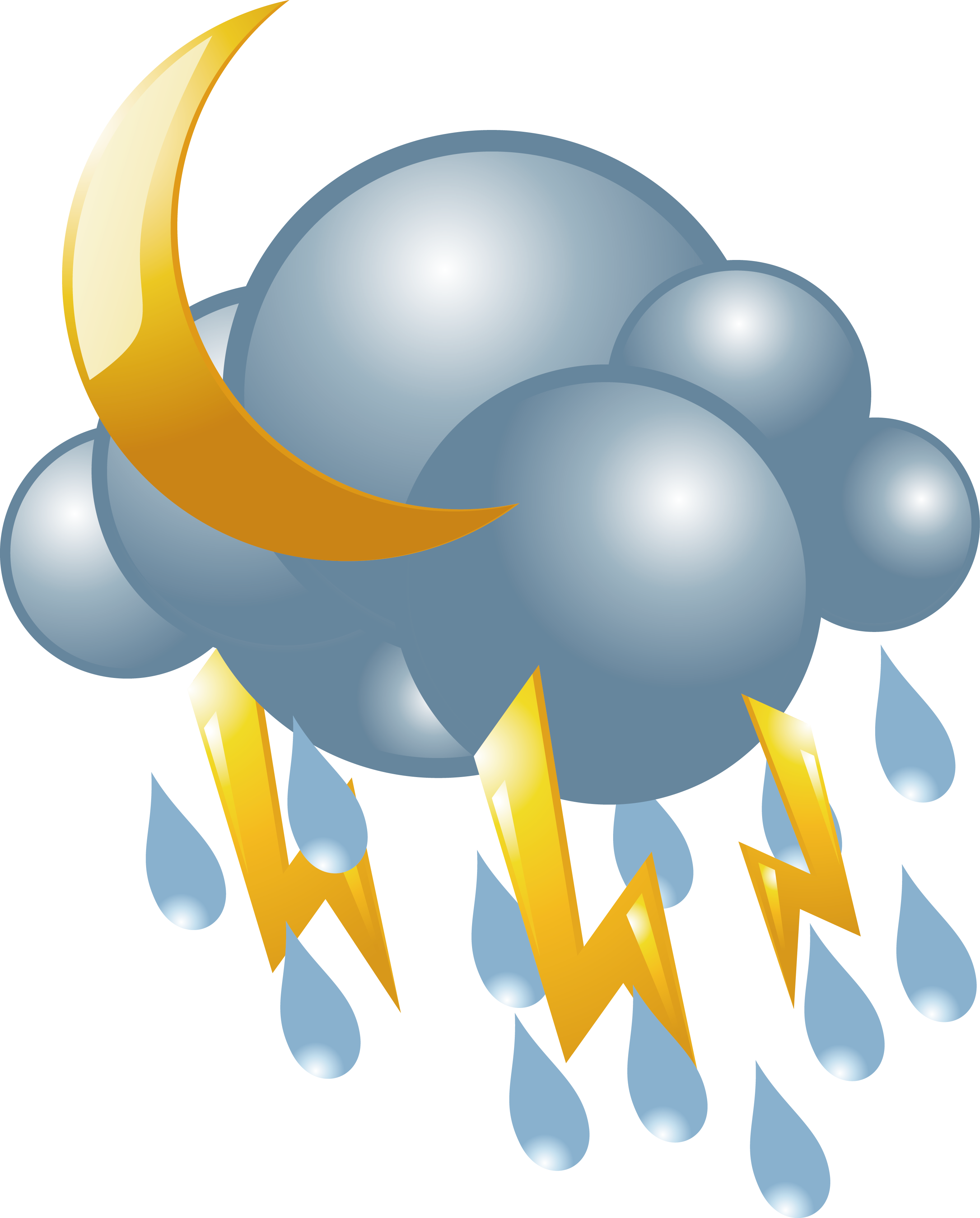 Lightning Rain Cloud Icon - Lightning Rain Cloud Icon (2730x3392)