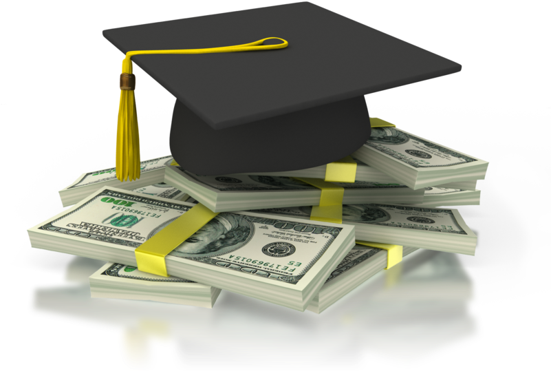 Scholarships - Graduation Cap And Money (800x550)