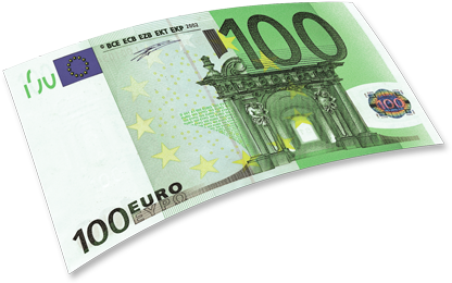 100 Euro Bill Png Clipart - Billet De 100 Euros (450x300)