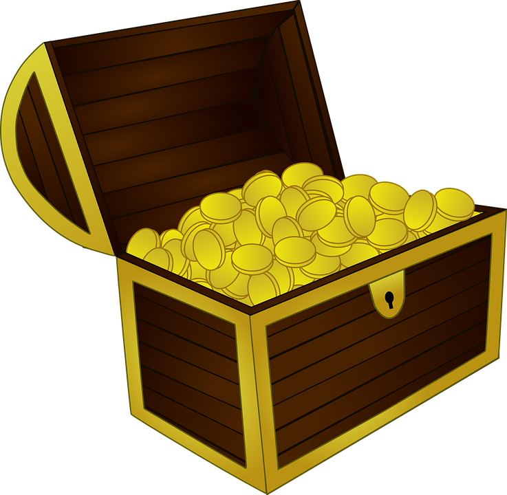 Chest Clipart Full Gold - Treasure Chest Clip Art (737x720)