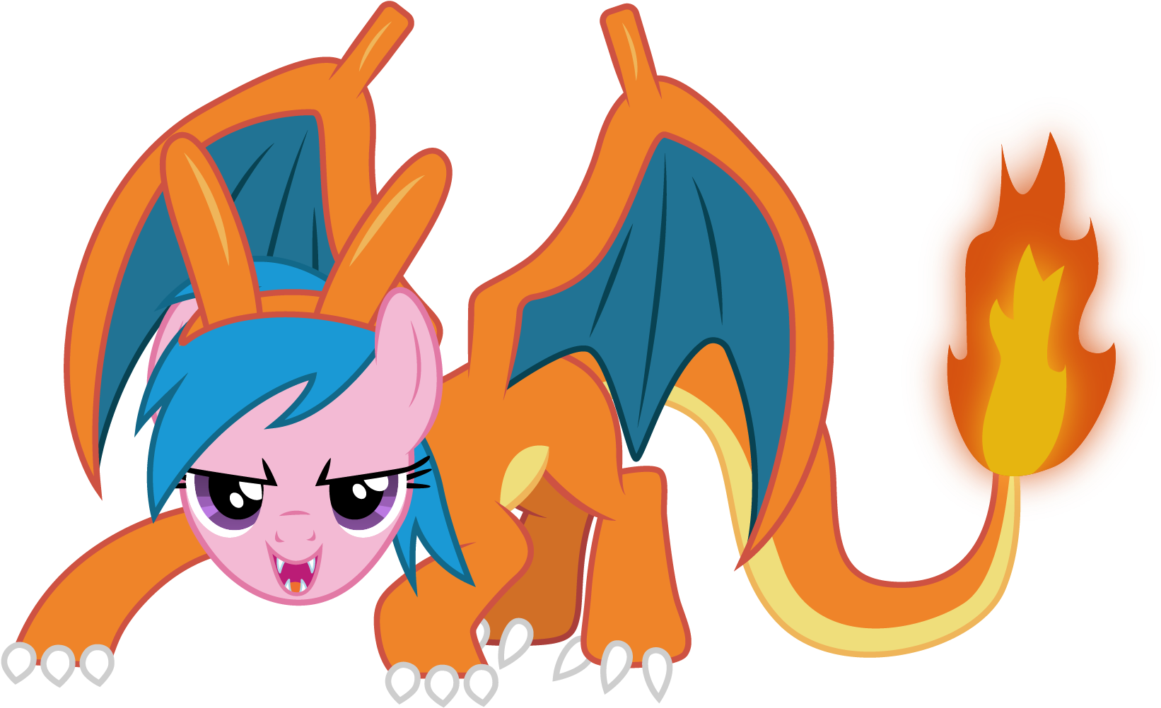 Cloudyglow, Charizard, Clothes, Costume, Female, Firefly, - Rainbow Dash (1653x1001)