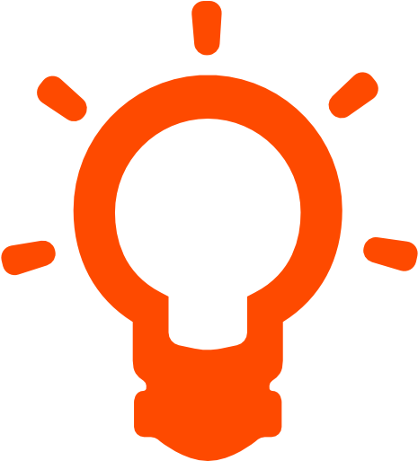 Idea Symbol Of A Lightbulb Outline - Icon (512x512)