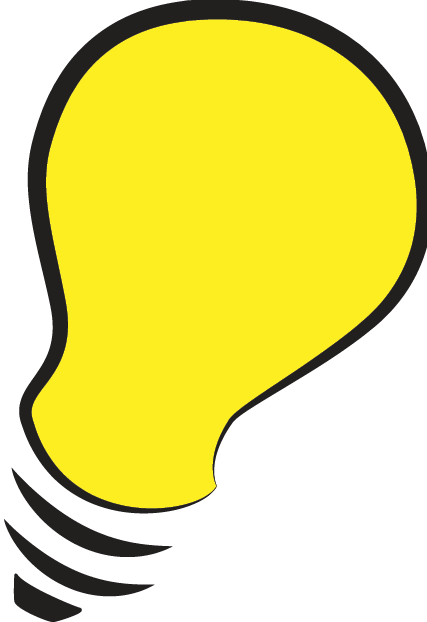 Thinking Light Bulb Clip Art Sketch Idea - Light (427x622)