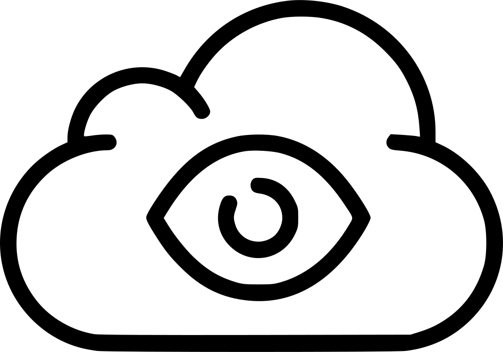 Cloud Data Storage Eye Of True God Bigbrother Spy Government - Private Cloud Icons (980x686)