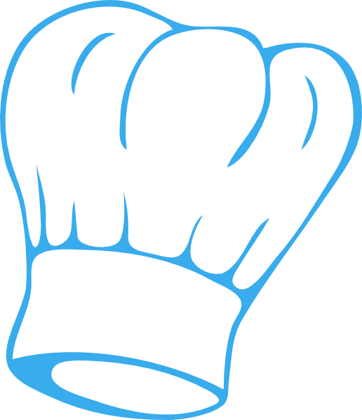 Chef Hat Clip Art - Chef Hat Black And White (516x599)