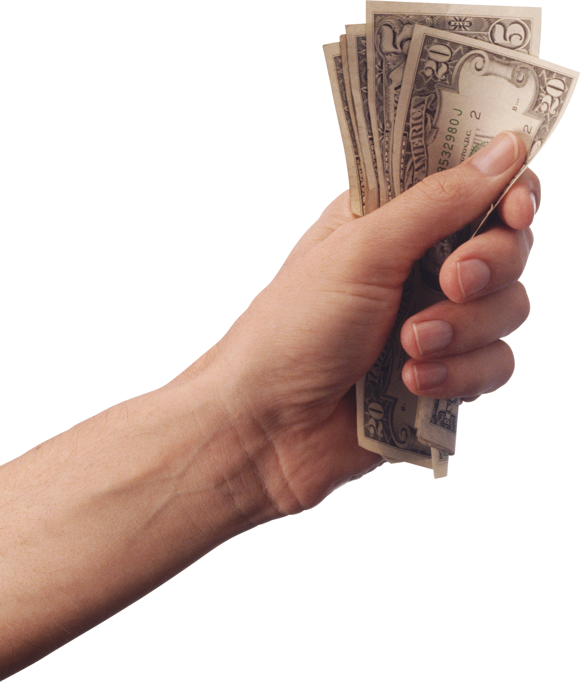 Pin Money Clipart No Background - Hand Holding Money Transparent (2005x2357)
