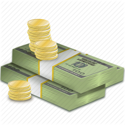 Make Money Free Download Transparent Png Images - Money And Coins Png (400x400)