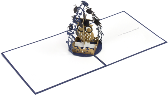 Graduation Owl - Paperpopcards, Graduation Owl - Amazing 3d Greeting (640x360)