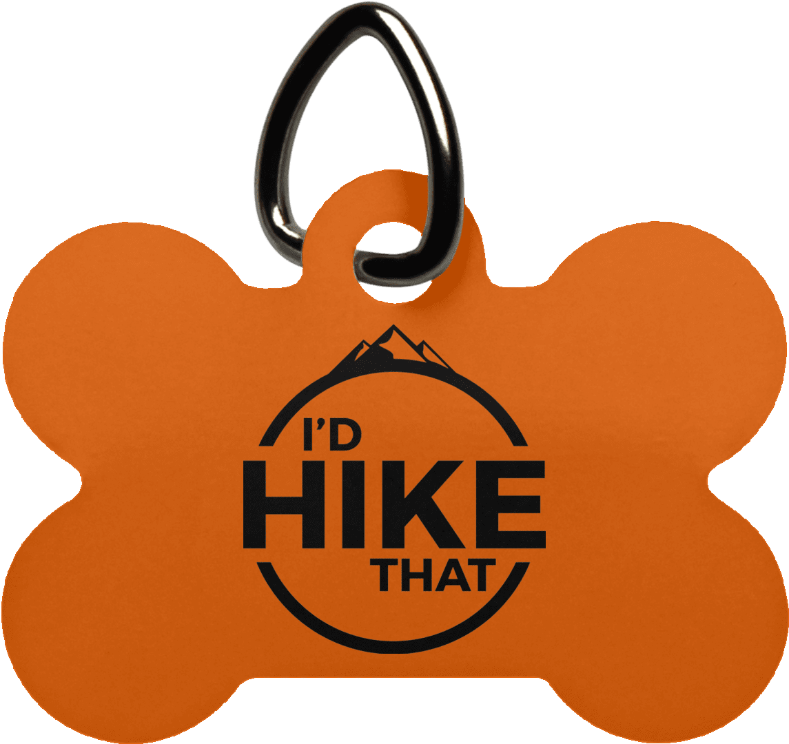 I'd Hike That Dog Bone Pet Tag - Pet Tag (1155x1155)