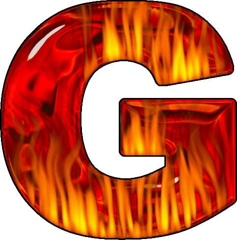 Bop - Letter G On Fire (483x490)
