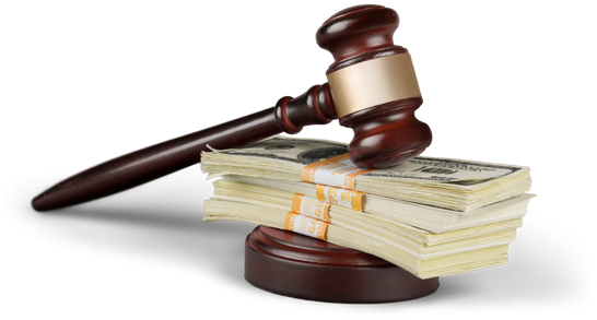 Gavel Transparent Background For Kids - Cost Of Crime (550x366)