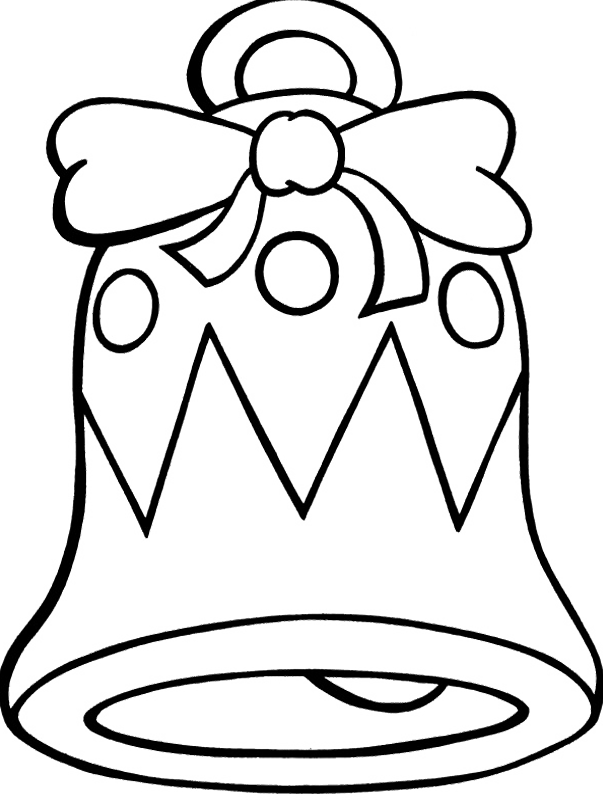 Belle Coloring Pages With Printable Bell Coloring Pages - Christmas Bell Coloring Page (603x800)